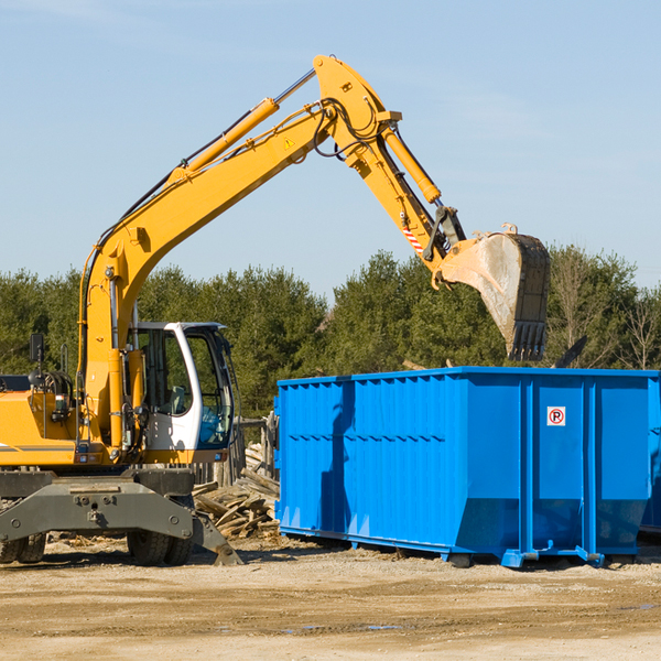 can i choose the location where the residential dumpster will be placed in Oakdale Tennessee